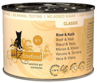Catz Finefood Catz Finefood Classic Wołowina i cielęcina (N.07) puszka 200g