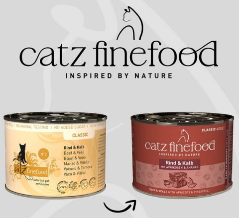 Catz Finefood Catz Finefood Classic Wołowina i cielęcina (N.07) puszka 200g