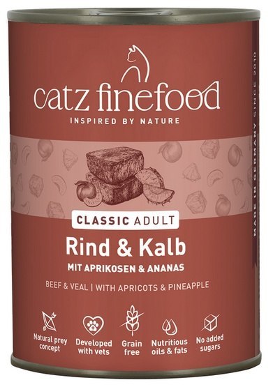 Catz Finefood Catz Finefood Classic Wołowina i cielęcina (N.07) puszka 400g