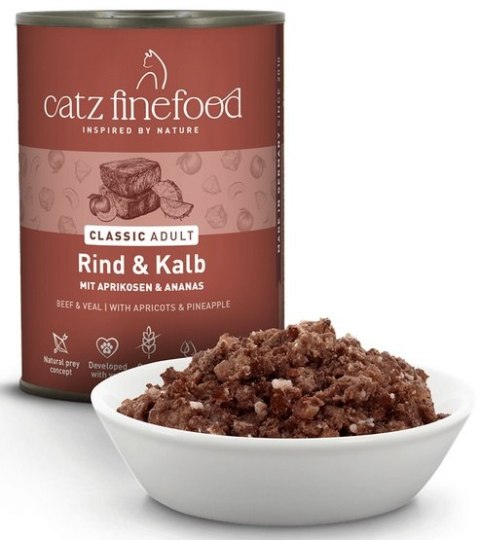 Catz Finefood Catz Finefood Classic Wołowina i cielęcina (N.07) puszka 400g