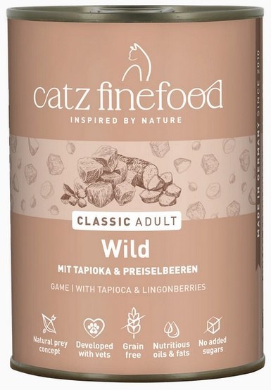 Catz Finefood Catz Finefood Classic Dziczyzna (N.09) puszka 400g