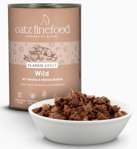 Catz Finefood Catz Finefood Classic Dziczyzna (N.09) puszka 400g