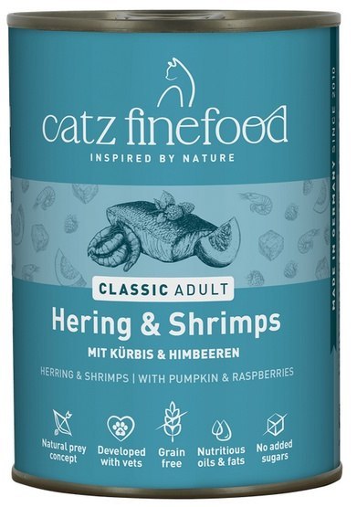 Catz Finefood Catz Finefood Classic Śledź i Krewetki (N.13) puszka 400g