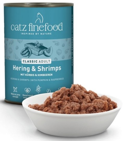 Catz Finefood Catz Finefood Classic Śledź i Krewetki (N.13) puszka 400g