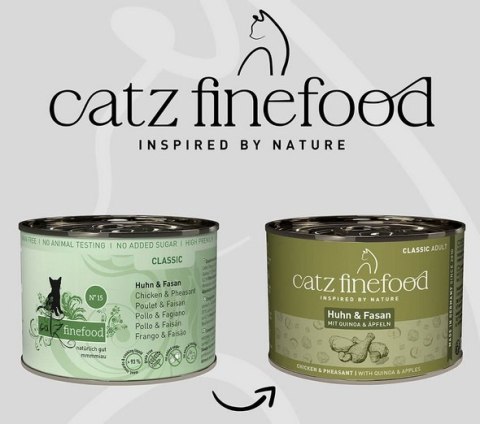 Catz Finefood Catz Finefood Classic Kurczak i Bażant (N.15) puszka 200g