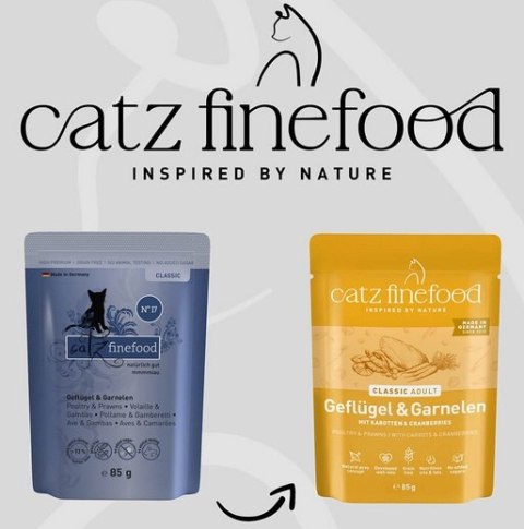 Catz Finefood Catz Finefood Classic N.17 Drób i Krewetki saszetka 85g