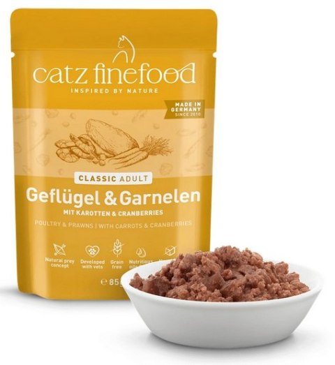 Catz Finefood Catz Finefood Classic N.17 Drób i Krewetki saszetka 85g