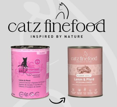 Catz Finefood Catz Finefood Classic Jagnięcina i Konina (N.19) puszka 400g