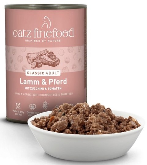 Catz Finefood Catz Finefood Classic Jagnięcina i Konina (N.19) puszka 400g