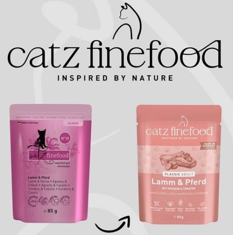Catz Finefood Catz Finefood Classic N.19 Jagnięcina i Konina saszetka 85g