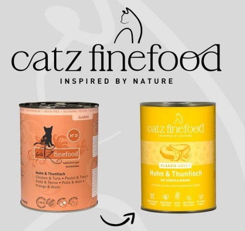 Catz Finefood Catz Finefood Classic N.25 Kurczak i Tuńczyk puszka 400g