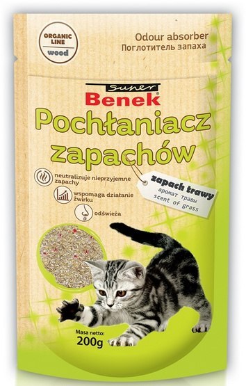 Super Benek Super Benek Pochłaniacz zapachów - zapach trawy 200g