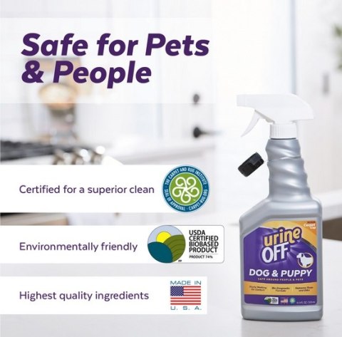 Urine Off Urine Off Dog & Puppy Odor & Stain Remover - do usuwania plam moczu 118ml