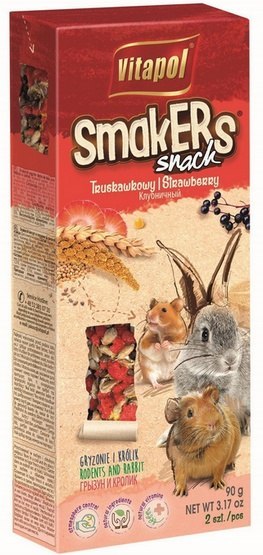 Vitapol Vitapol Smakers dla gryzoni - truskawkowy 2szt [1117]