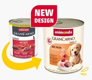 Animonda GranCarno Animonda GranCarno Original Junior Pute Indyk puszka 800g