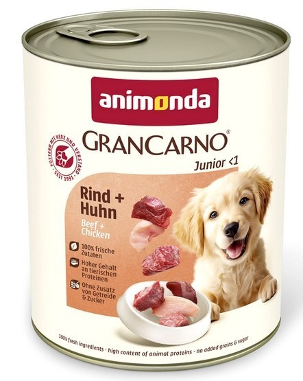 Animonda GranCarno Animonda GranCarno Original Junior Rind Huhn Wołowina + Kurczak puszka 800g