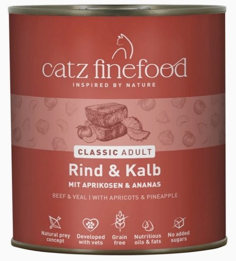 Catz Finefood Catz Finefood Classic N.07 Wołowina i cielęcina puszka 800g