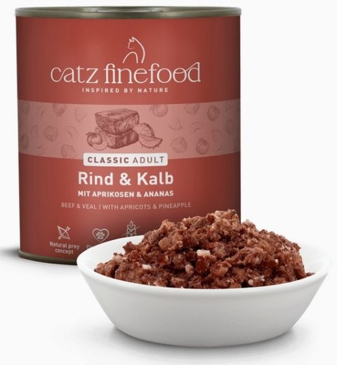 Catz Finefood Catz Finefood Classic N.07 Wołowina i cielęcina puszka 800g
