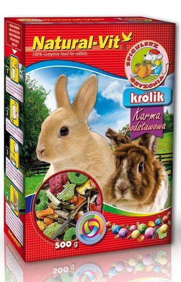 Natural-Vit Natural-Vit Spichlerz Gryzonia - Królik 500g
