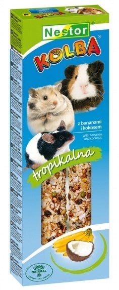 Nestor Nestor Kolba Gryzoń owoce tropikalne i kokos 2szt