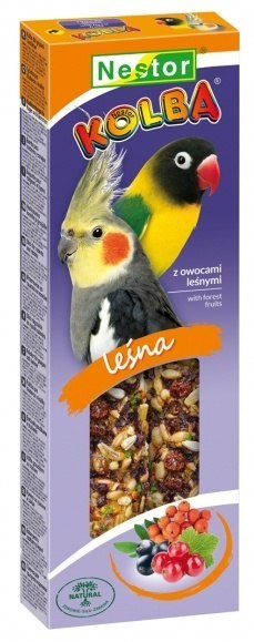 Nestor Nestor Kolba Papuga średnia owoce leśne 2szt