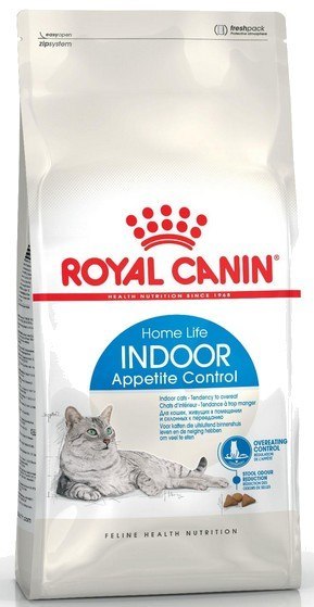 Royal Canin Feline Royal Canin Indoor Appetite Control karma sucha dla kotów dorosłych, przebywających w domu, domagających się jedzenia 2kg