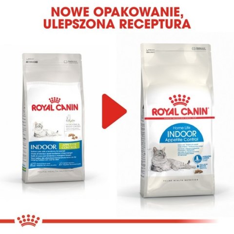 Royal Canin Feline Royal Canin Indoor Appetite Control karma sucha dla kotów dorosłych, przebywających w domu, domagających się jedzenia 2kg
