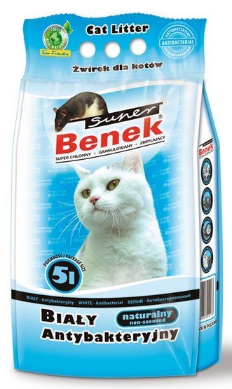 Super Benek Super Benek Żwir biały antybakteryjny 5L