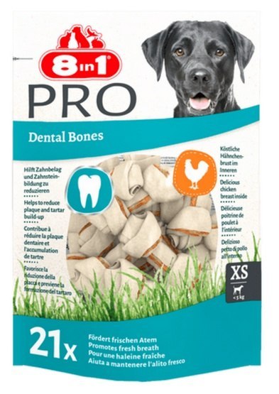 8in1 8in1 Dental Delights Bones XS torebka 21szt