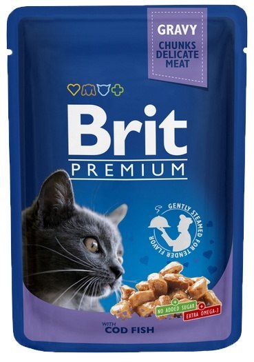 Brit Brit Premium Cat Adult COD Fish Dorsz saszetka 100g
