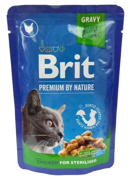 Brit Brit Premium Cat Adult Kurczak Sterilised saszetka 100g