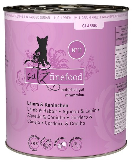 Catz Finefood Catz Finefood Classic Jagnięcina i Królik (N.11) puszka 800g