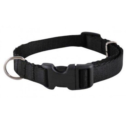 Chaba CHABA Obroża taśma regulowana M 16mm czarna