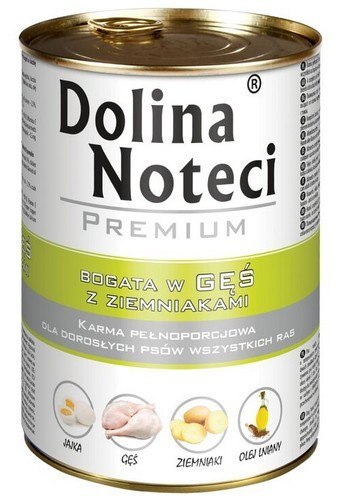 Dolina Noteci Dolina Noteci Premium Pies Gęś i ziemniaki puszka 400g