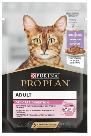 Purina Pro Plan Purina Pro Plan Cat Delicate indyk saszetka 4x85g 3+1 gratis