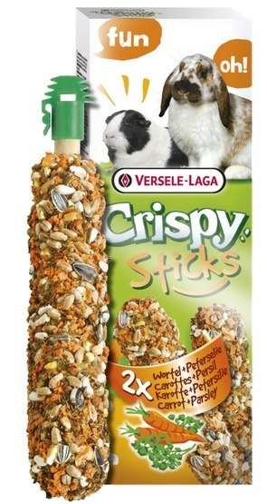Versele-Laga Versele-Laga Crispy Sticks Rabbit & Guinea Pig Carrot - kolby dla królików i świnek z marchewką 110g