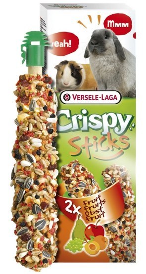 Versele-Laga Versele-Laga Crispy Sticks Rabbit & Guinea Pig Fruits - kolby dla królików i świnek z owocami 110g