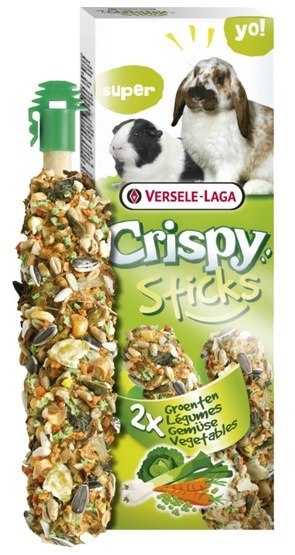 Versele-Laga Versele-Laga Crispy Sticks Rabbit & Guinea Pig Vegetables - kolby dla królików i świnek z warzywami 110g