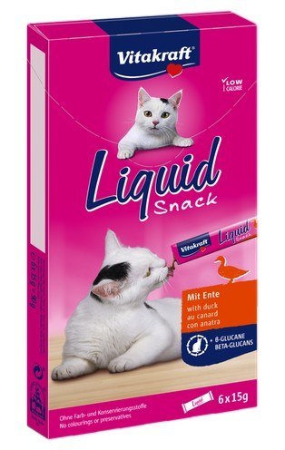 Vitakraft Vitakraft Cat Liquid-Snack z Kaczką 6x15g [23520]