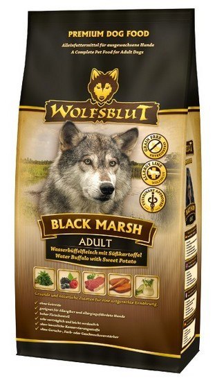 Wolfsblut Wolfsblut Dog Black Marsh Adult - bawół i bataty 2kg
