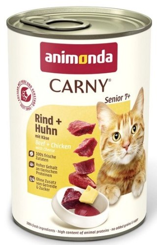 Animonda Carny Animonda Carny Senior Wołowina, Kurczak + Ser puszka 400g