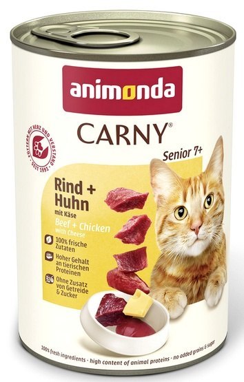 Animonda Carny Animonda Carny Senior Wołowina, Kurczak + Ser puszka 400g