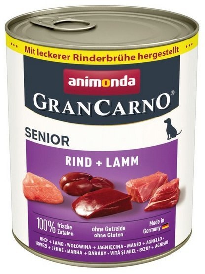 Animonda GranCarno Animonda GranCarno Original Senior Rind Lamm Wołowina + Jagnięcina puszka 800g