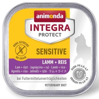Animonda Integra Animonda Integra Protect Sensitive dla kota - z jagnięciną i ryżem tacka 100g