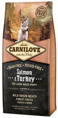 Carnilove Carnilove Dog Salmon & Turkey Large Puppy - łosoś i indyk 1,5kg [termin ważności: 08.09.2026]