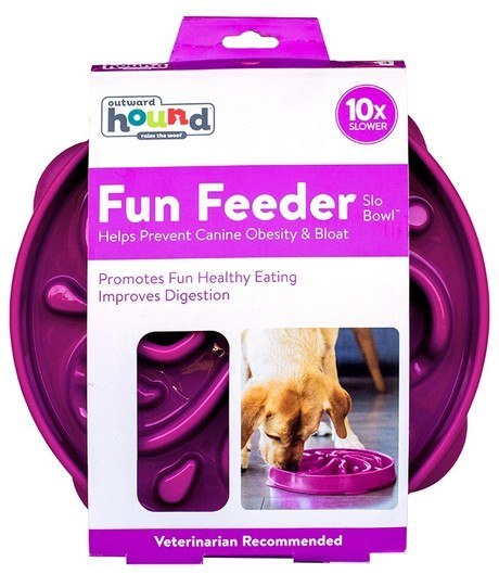 Outward Hound Outward Hound Fun Feeder Miska spowalniająca fioletowa [51003]