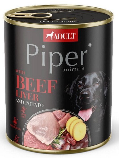 Piper Piper Pies Wątroba wołowa i ziemniaki puszka 800g