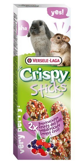 Versele-Laga Versele-Laga Crispy Sticks Rabbit & Chinchilla Forest Fruits - kolby dla królików i szynszyli z leśnymi owocami 110g