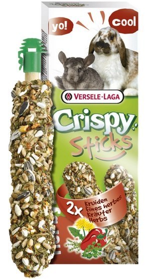 Versele-Laga Versele-Laga Crispy Sticks Rabbit & Chinchilla Herbs - kolby dla królików i szynszyli z ziołami 110g