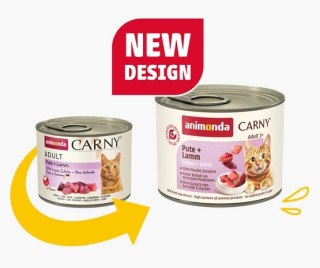Animonda Carny Animonda Carny Adult Indyk + Jagnięcina puszka 200g